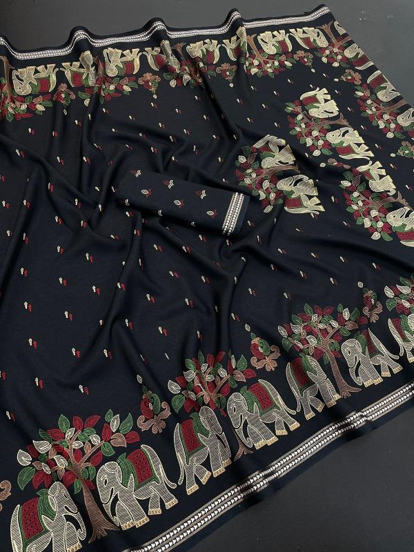 Vastrangan richa tusser silk surat saree wholesale market
